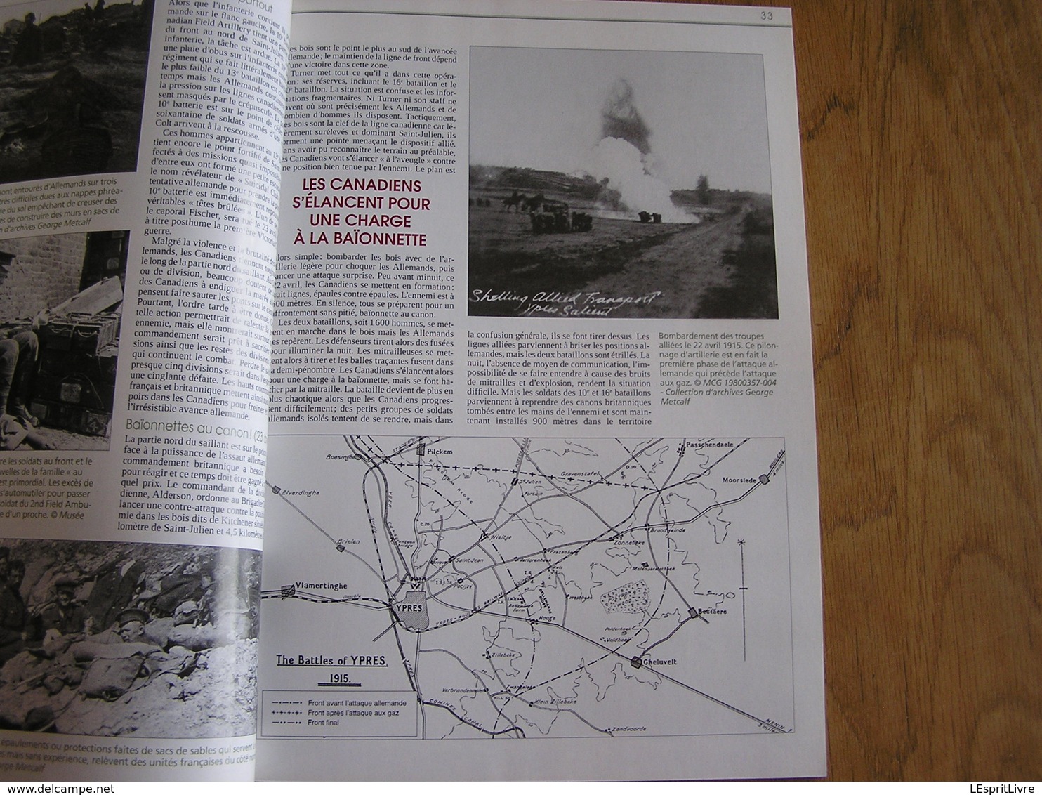 TRANCHEES N° 4 Guerre 14 18  Charbonnages Pas de Calais Ypres Ieper Canadien Marraines de Guerre Somme Verdun Aviation