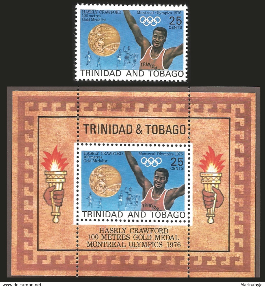 V)1976 TOBAGO,  OLYMPIC GAMES MONTREAL, HASELY CRAWFORD, MN - Trinidad & Tobago (1962-...)