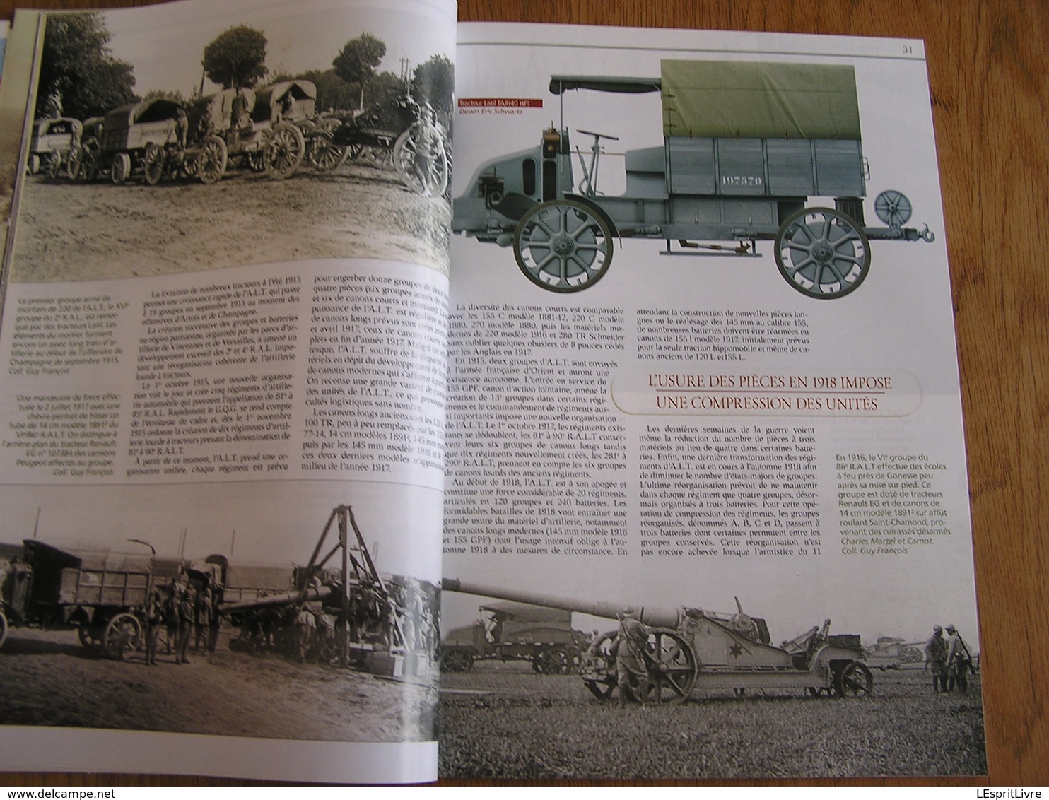 TRANCHEES N° 14 Guerre 14 18 Artillerie Lourde Tracteurs Bataille Artois Verdun Poilus Plessier de Roye Plémont Tiling