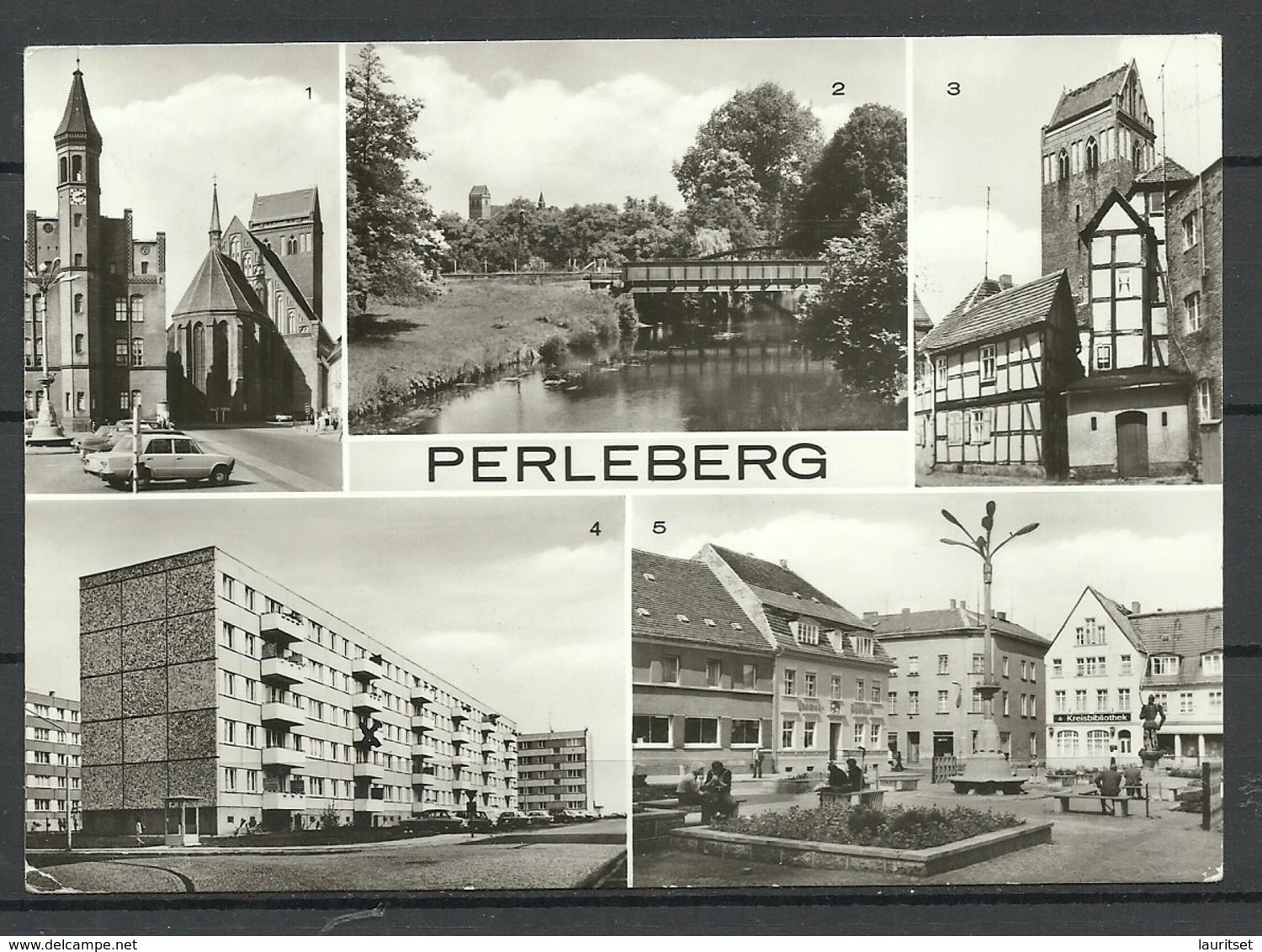 Deutschland DDR 1983 PERLEBERG , Gesendet 1990 Mit Briefmarke - Perleberg