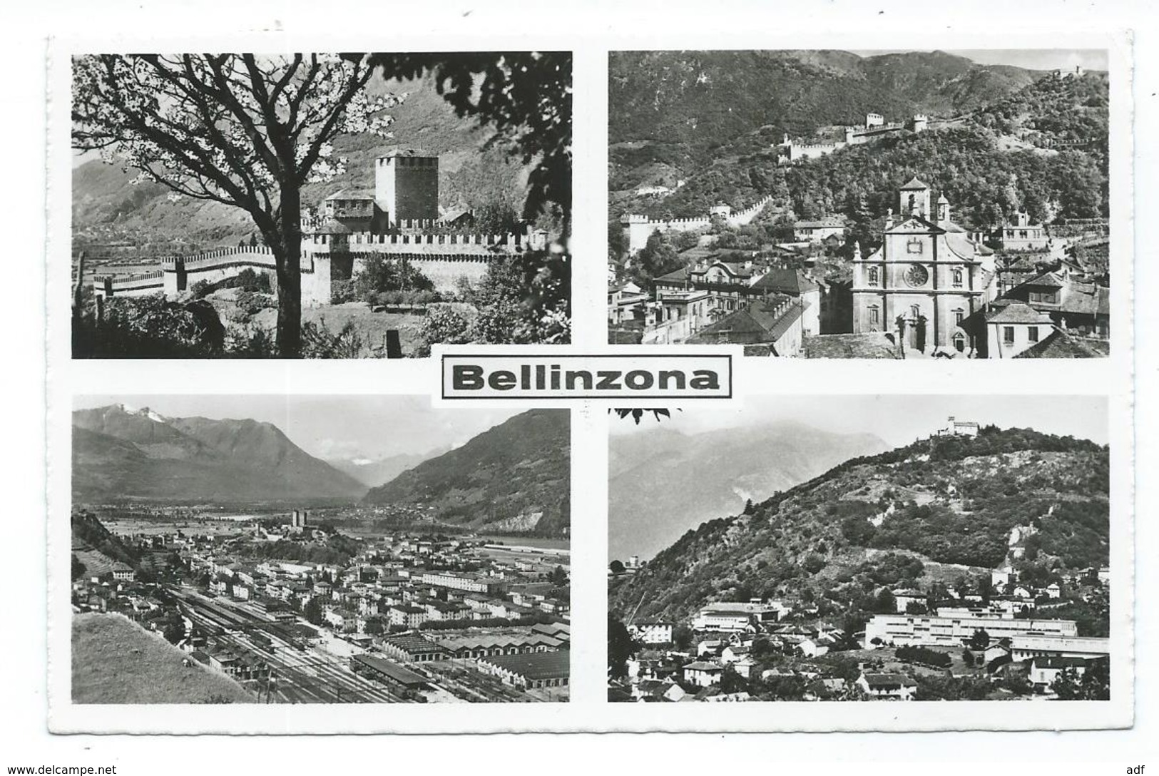 N°2 CPSM MULTIVUES BELLINZONA, BELLINZONE, Format 9 Cm Sur 14 Cm Environ, CANTON DE TESSIN, SUISSE - Bellinzone