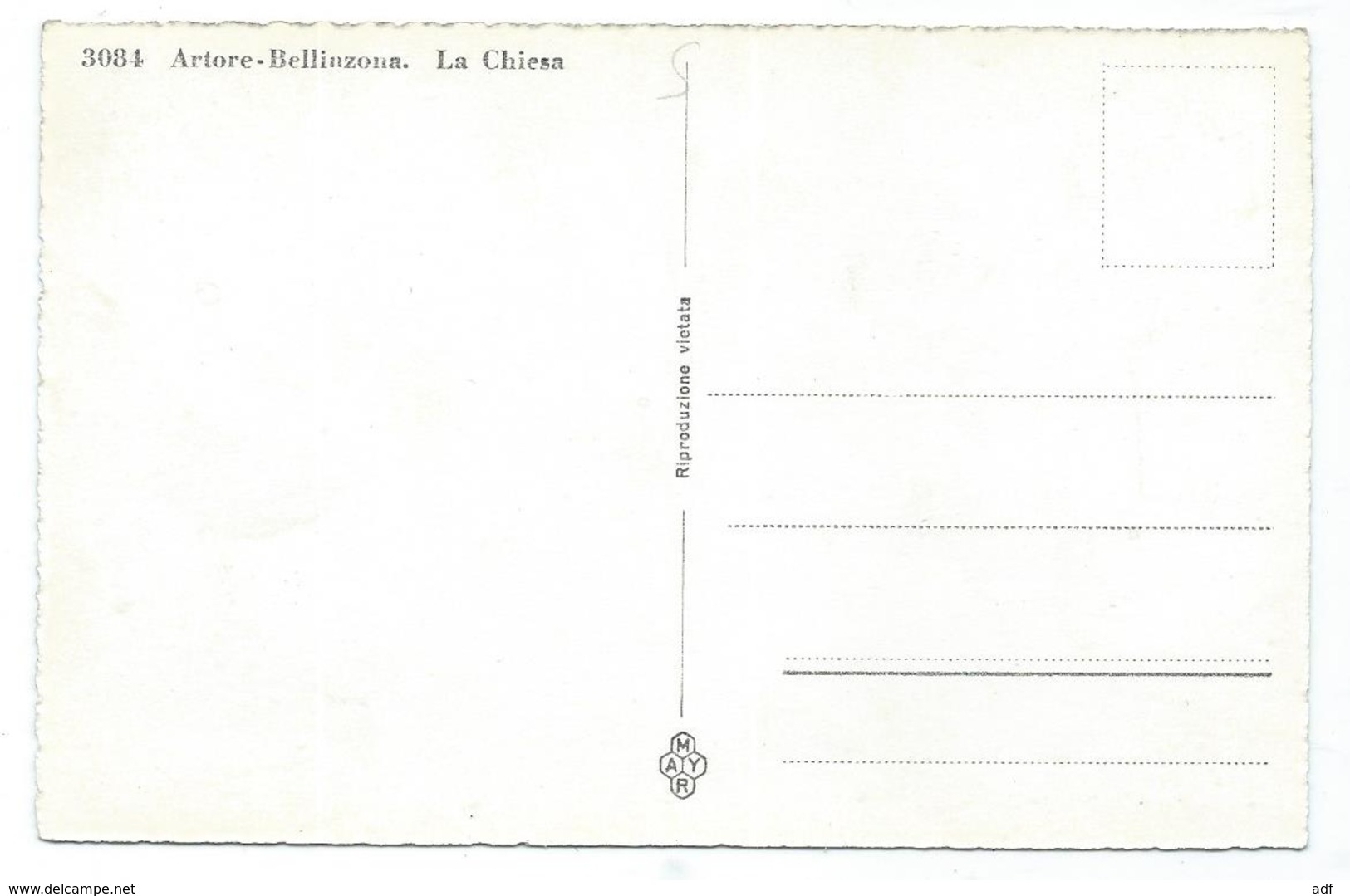 CPSM ARTORE - BELLINZONA, LA CHIESA, BELLINZONE, L'EGLISE, Format 9 Cm Sur 14 Cm Environ, CANTON DE TESSIN, SUISSE - Bellinzone