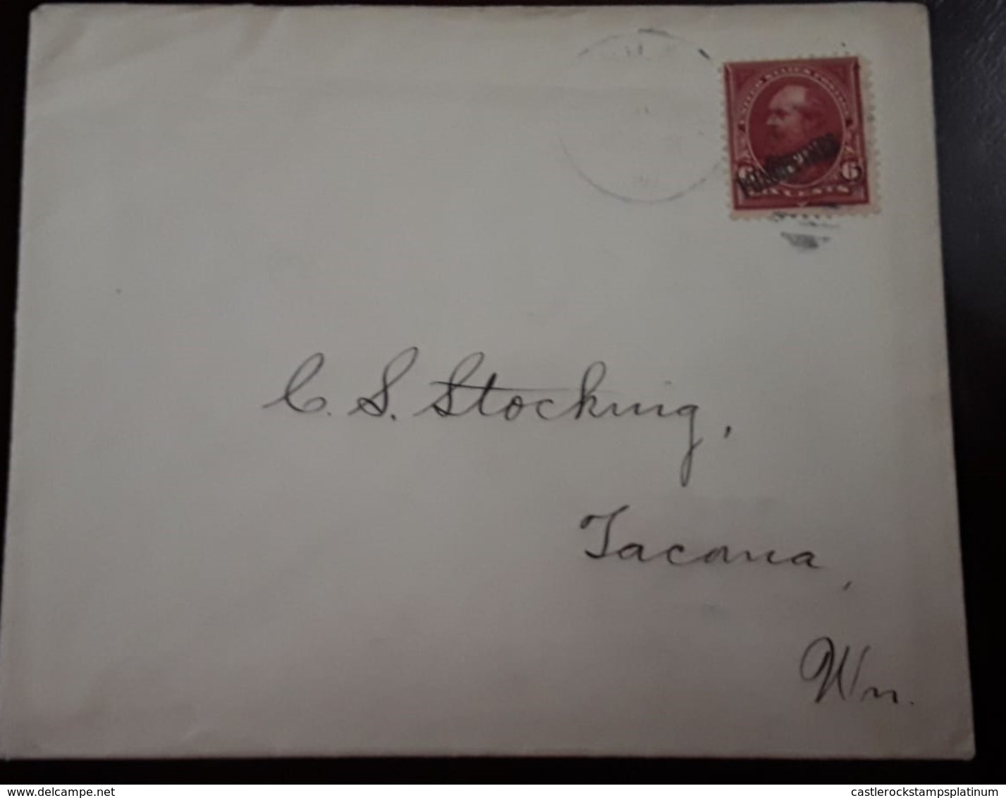 O) 1899 CIRCA - PHILIPPINES - US POSSESSIONS, GARFIELD 6c OVERPRINTED IN BLACK, TO TACANA - Filippijnen