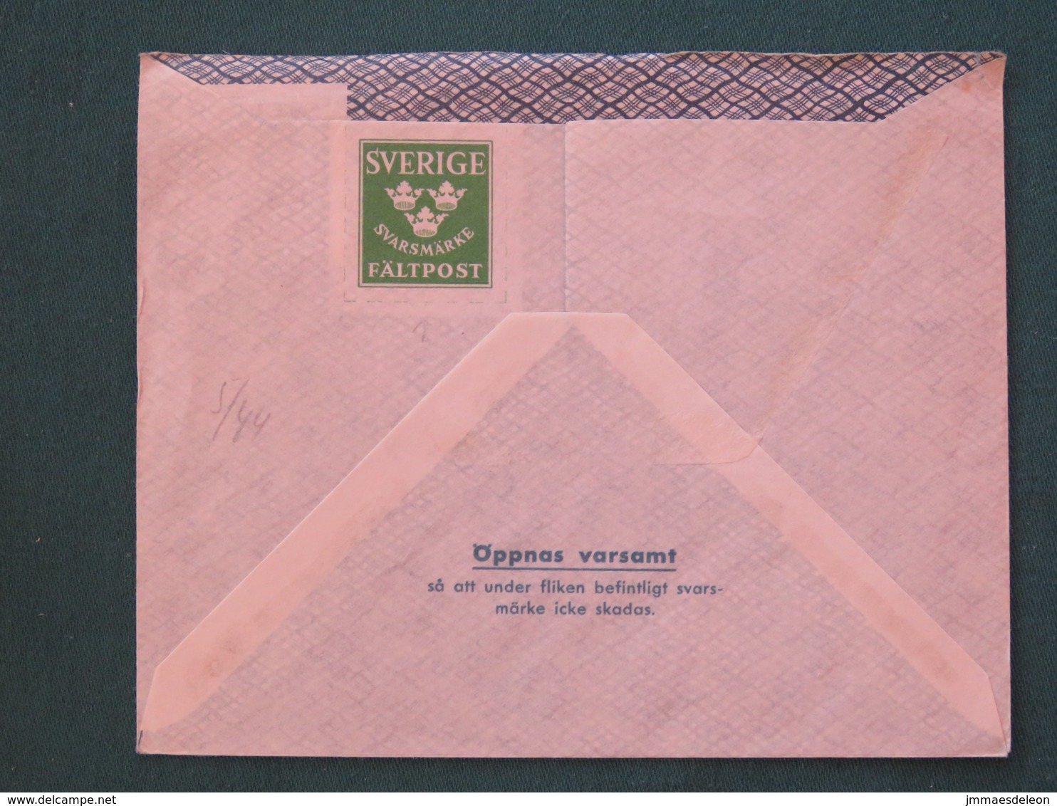 Sweden 1944 FDC Military Army Cover Perhaps Sent From Germany - Militares