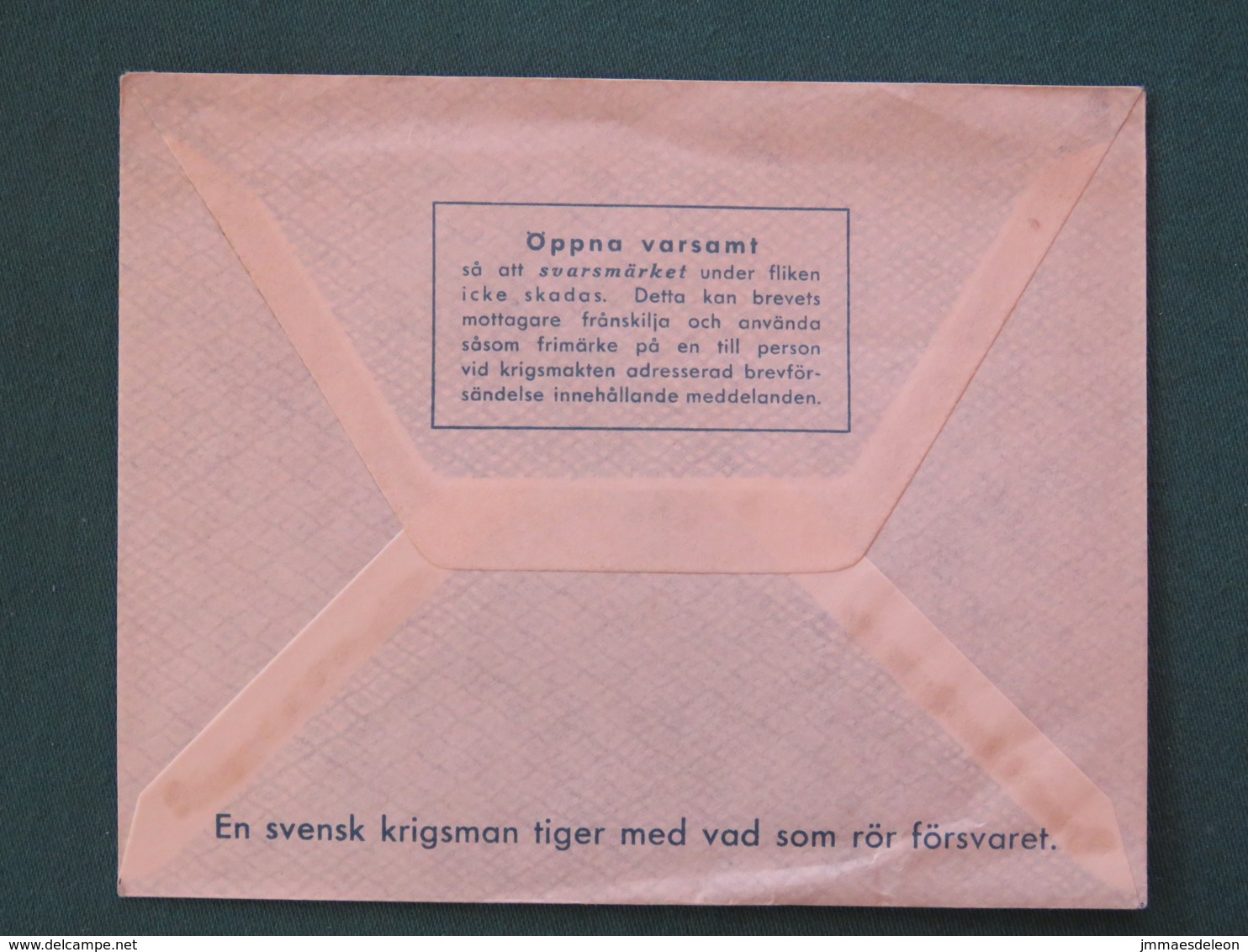 Sweden Around 1944 Military Army Unused Cover - Militaire Zegels