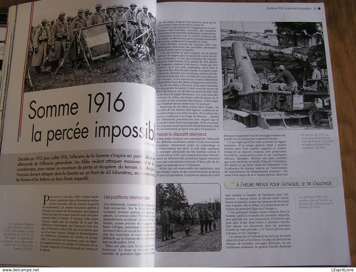 TRANCHEES Hors Série N° 3 Guerre 14 18 Verdun Somme 1916 Bataille Souville Poilus Avion Coloniaux Anglais Thiepval