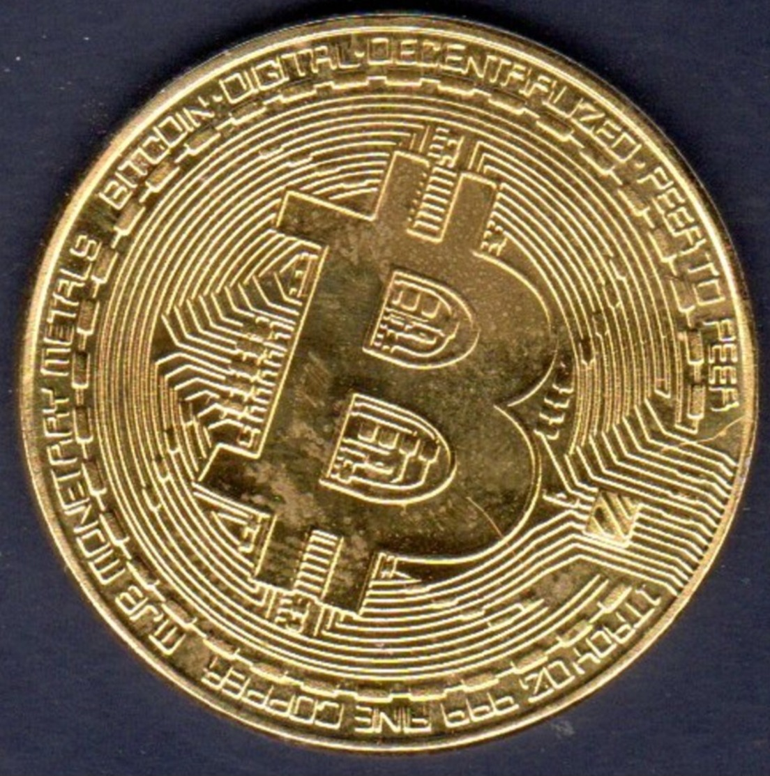 Bitcoin  Placcato ORO  Moneta Bitcoin Da Collezione Regalo BTC Moneta Arte Raccolta - Altri & Non Classificati