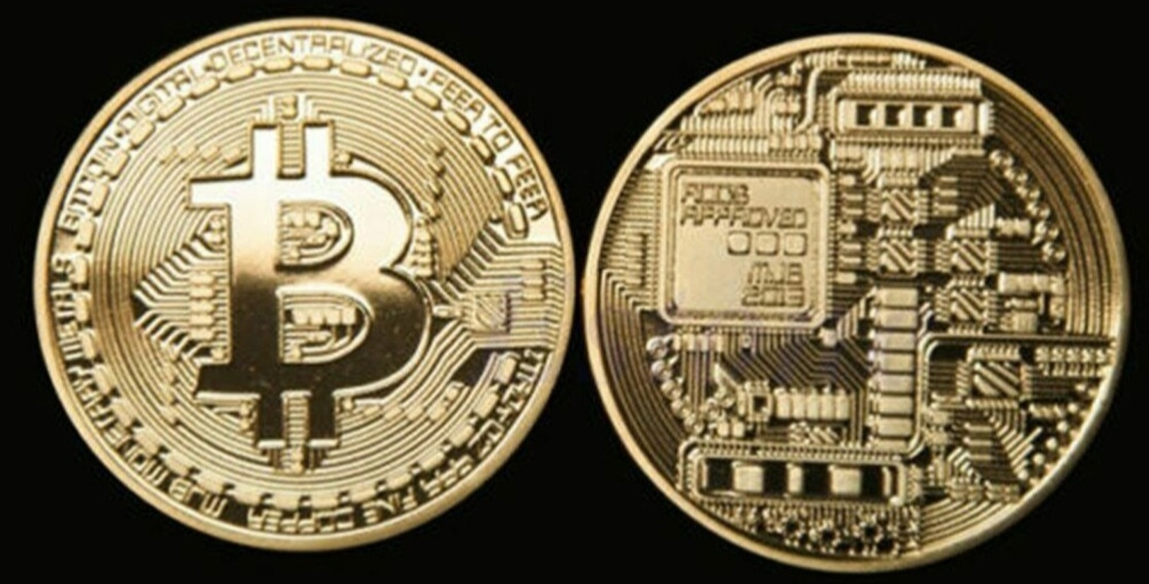 Bitcoin  Placcato ORO  Moneta Bitcoin Da Collezione Regalo BTC Moneta Arte Raccolta - Altri & Non Classificati