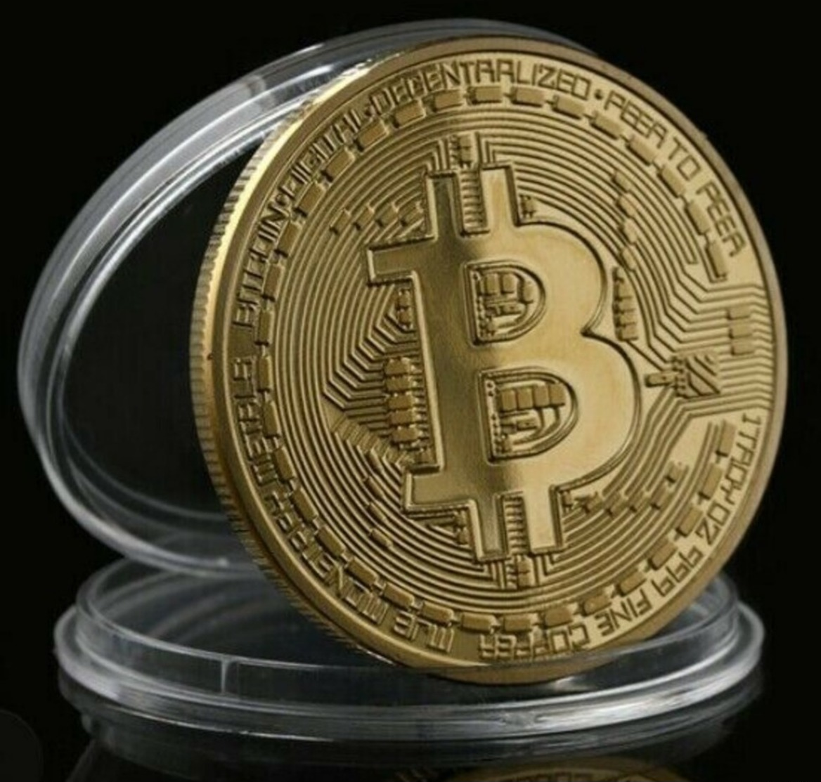 Bitcoin  Placcato ORO  Moneta Bitcoin Da Collezione Regalo BTC Moneta Arte Raccolta - Altri & Non Classificati