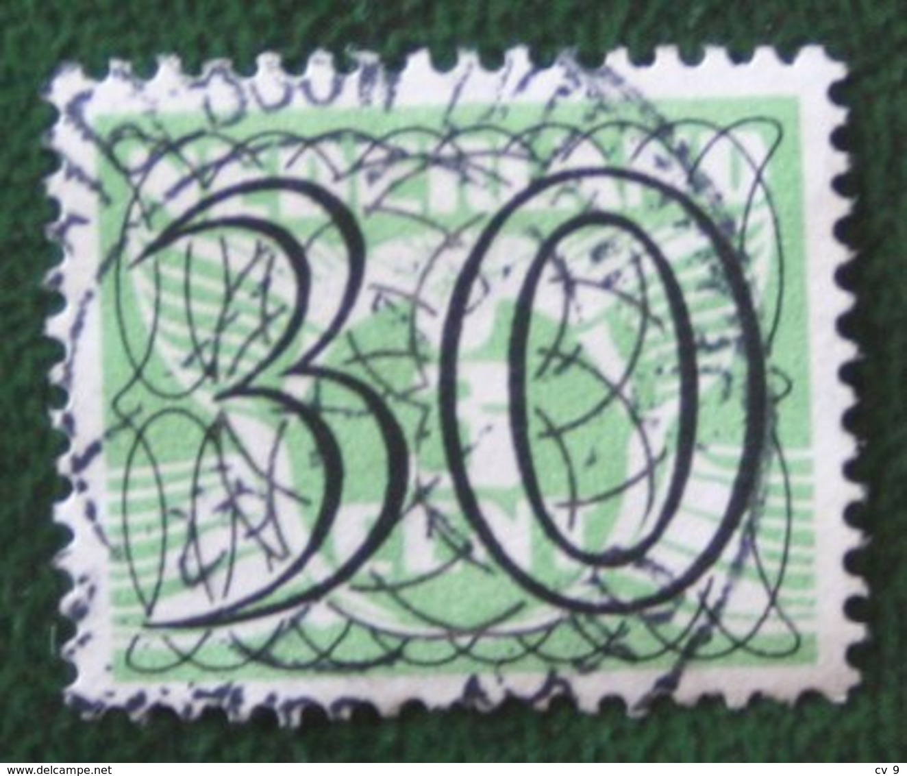 30 Ct Guilloche (Traliezegels) NVPH 365 (Mi 366) 1940 Gestempeld / Used NEDERLAND / NIEDERLANDE - Used Stamps
