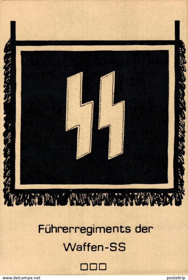 FUHRERREGIMENTS DER WAFFEN SS  PROPAGANDAKARTE  NAZI - Guerra 1939-45