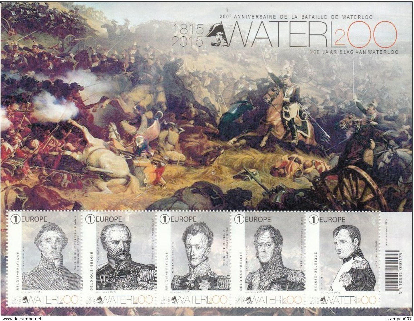 OCB Nr 4532/36 BL229 Blok 229 Waterloo Bonaparte Napoleon Napoleone Wellington Blucher MNH !!! - Nuevos