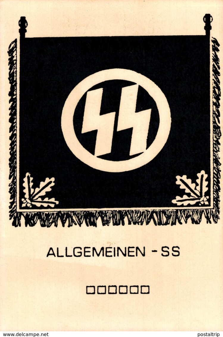 Der Allgemeinen   SS   PROPAGANDAKARTE  NAZI - Guerre 1939-45