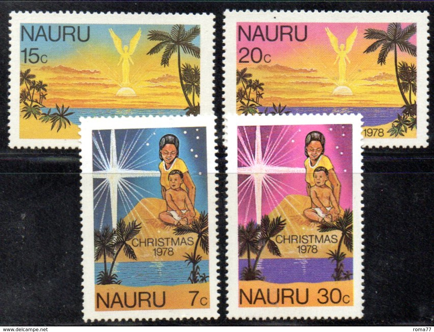 APR2050 - NAURU 1979 , Serie Yvert N.  177/180   ***  MNH  (2380A)  Natale Christmas - Nauru