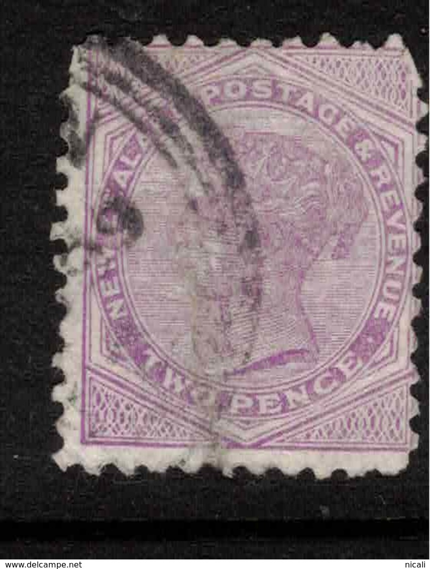 NZ 1882 2d SSF White Patch On Queens Cheek SG 238 U #BDH175 - Errors, Freaks & Oddities (EFO)