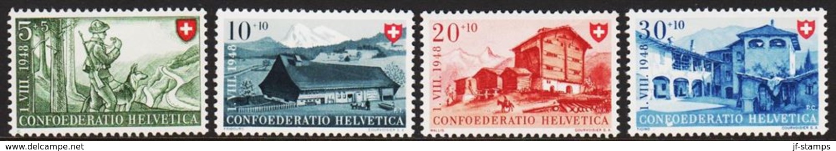 1948. PRO PATRIA  4 EX. () - JF303475 - Unused Stamps