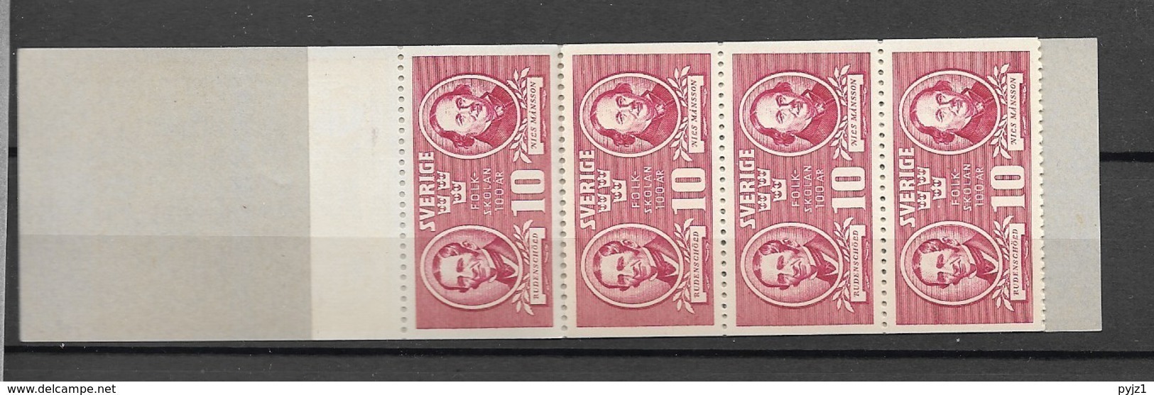 1942 MNH Booklet Mi 293, Sweden, Postfris - 1904-50