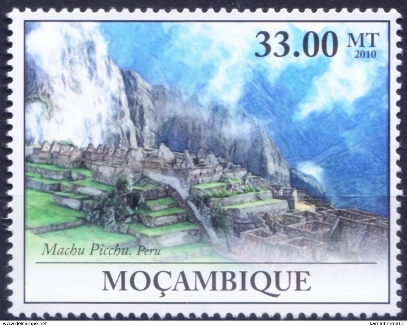 UNESCO World Heritage Site Machu Picchu In Peru, Mozambique 2010 MNH  ( - Other & Unclassified