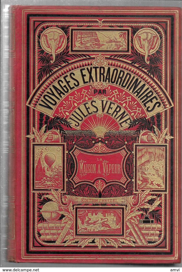 Jules Verne - La Maison A Vapeur Edition Originale ( 1 Page Détachée ) - 1801-1900