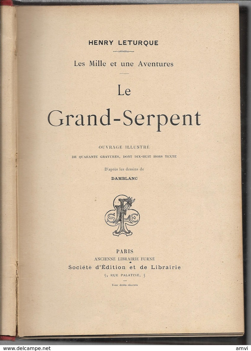 Henri LETURQUE - LE GRAND SERPENT - 1801-1900