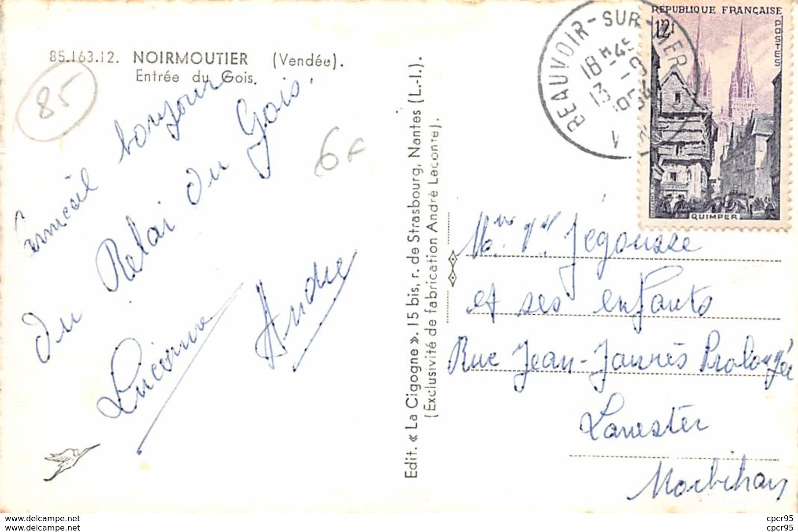 85.n°59436.ile De Noirmoutier.entrée Du Gois - Ile De Noirmoutier