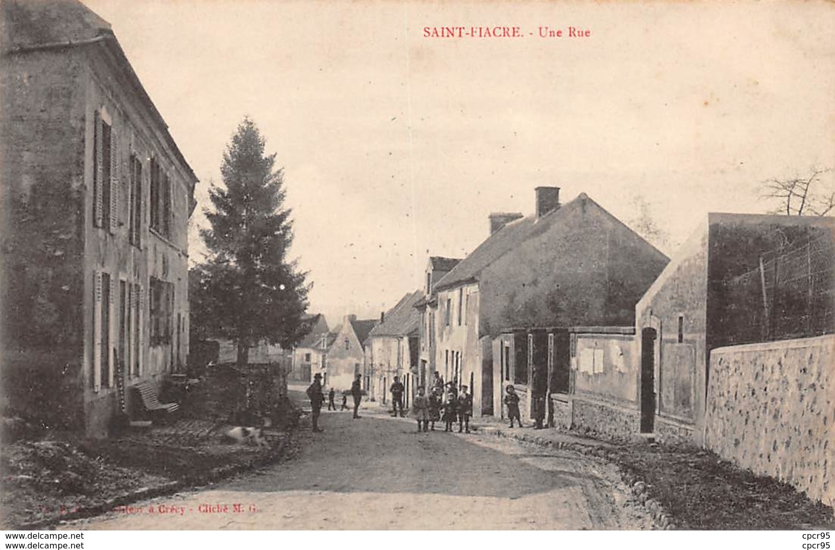 77.n°58562.saint Fiacre.une Rue - Altri & Non Classificati