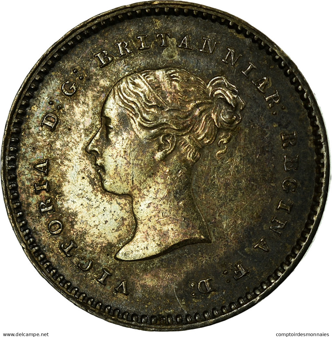 Monnaie, Grande-Bretagne, Victoria, 2 Pence, 1850, SUP, Argent, KM:729 - E. 1 1/2 - 2 Pence