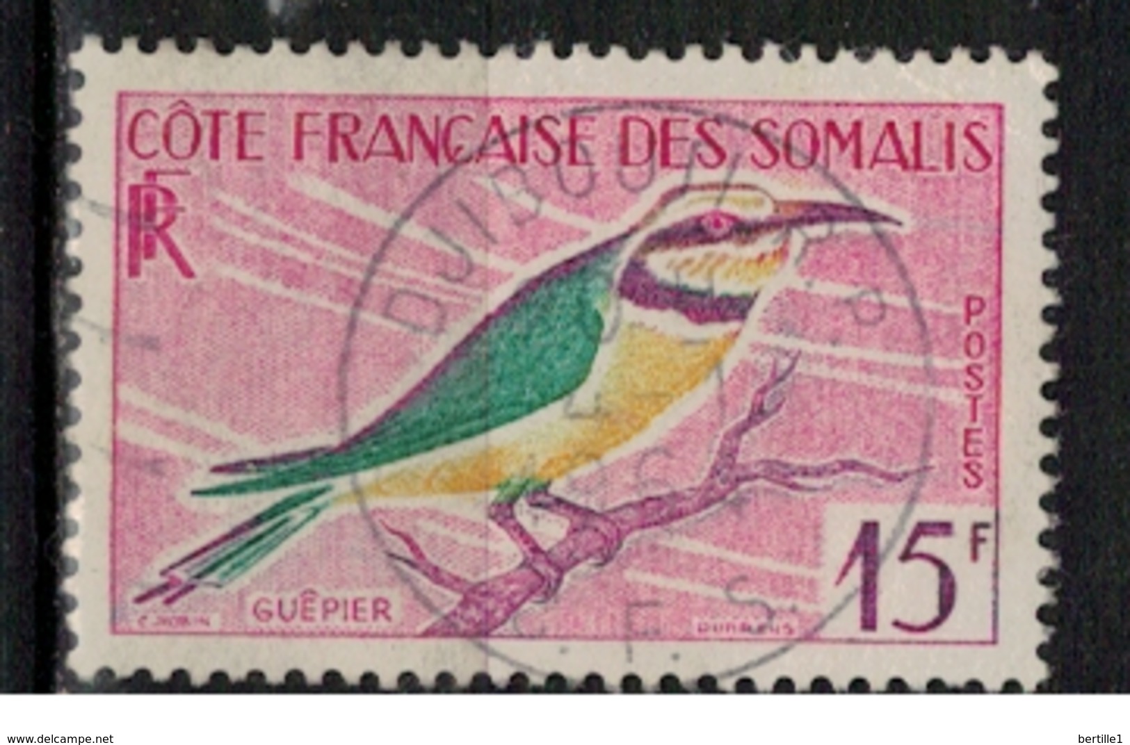 COTE DES SOMALIS             N°     YVERT   298  OBLITERE       ( Ob  3/55 ) - Used Stamps