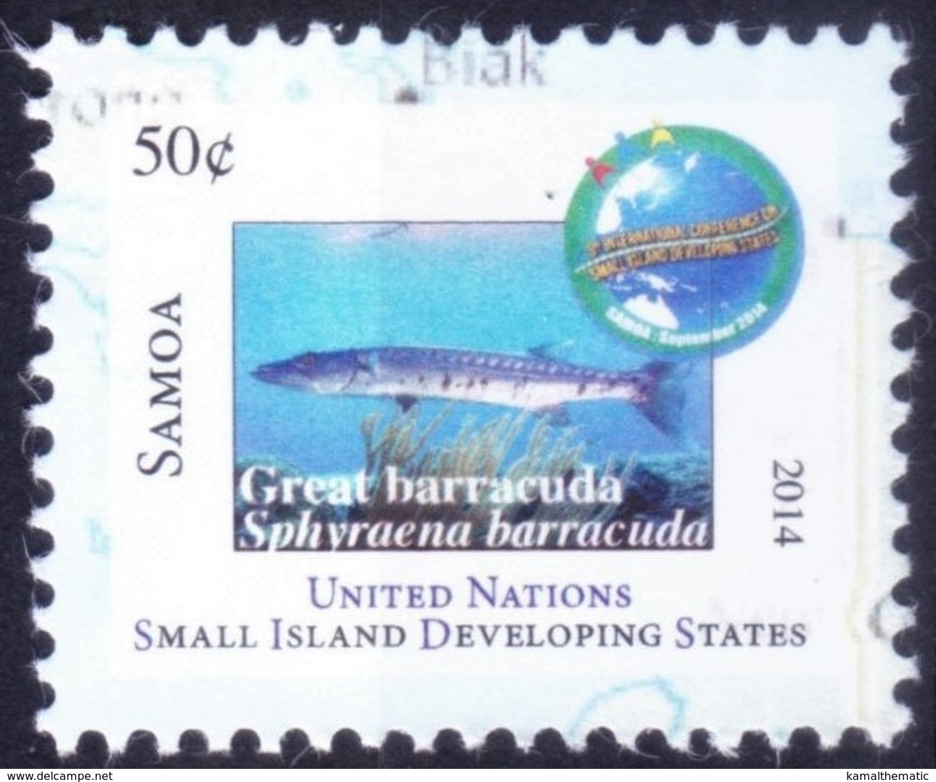 Samoa 2014 MNH, Great Barracuda, Fish, Marine Life - Fische