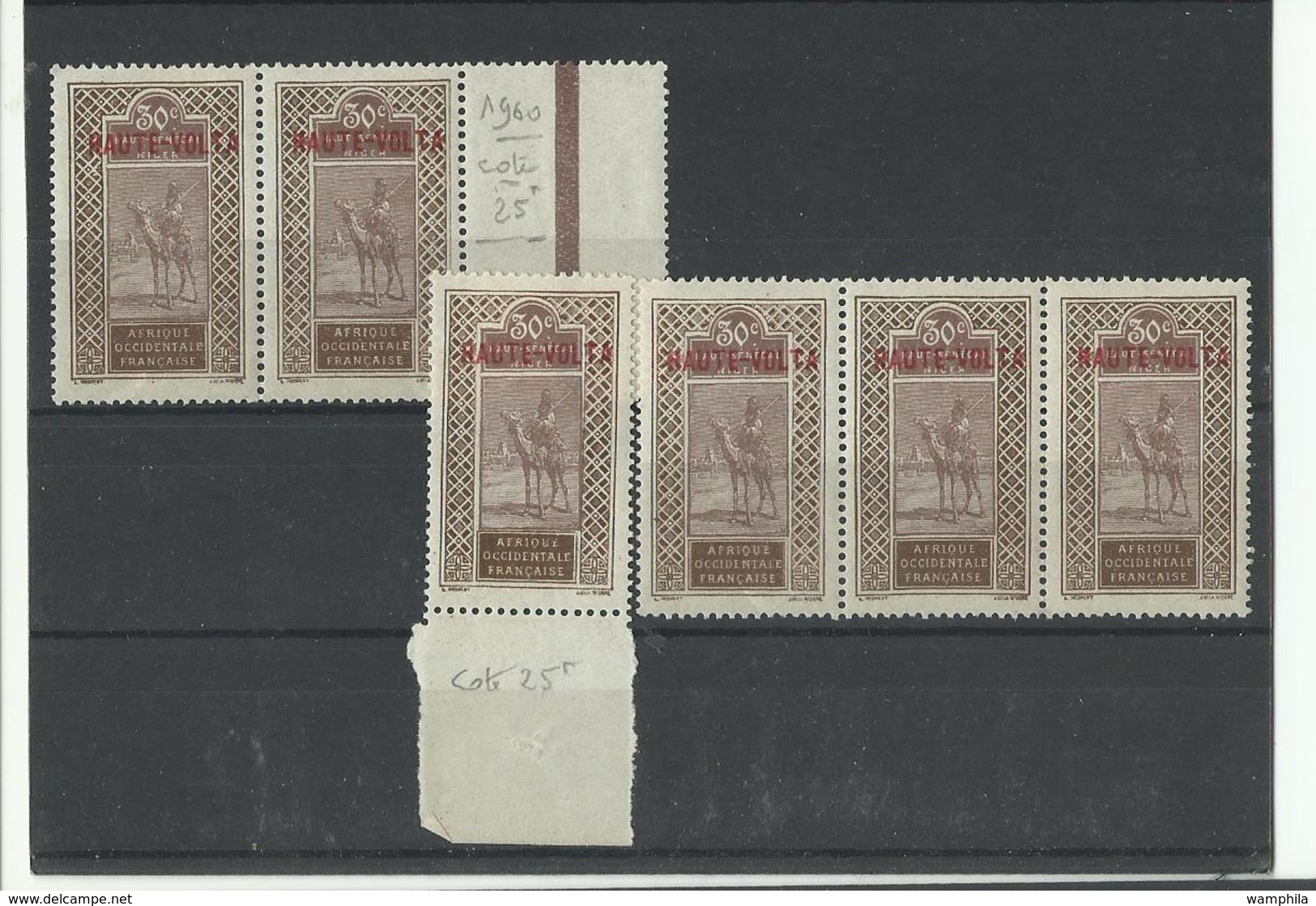 Hte Volta N° 9 Neuf ** MNH 6 Exemplaires, Cote YT 37€ 30 - Unused Stamps