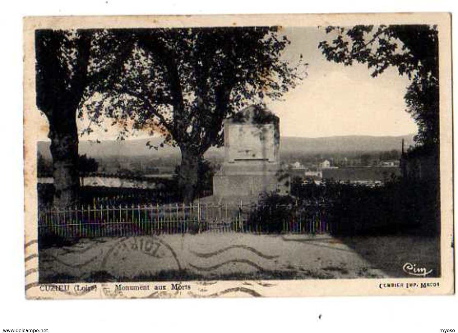 42 CUZIEU Monument Aux Morts - Sonstige & Ohne Zuordnung