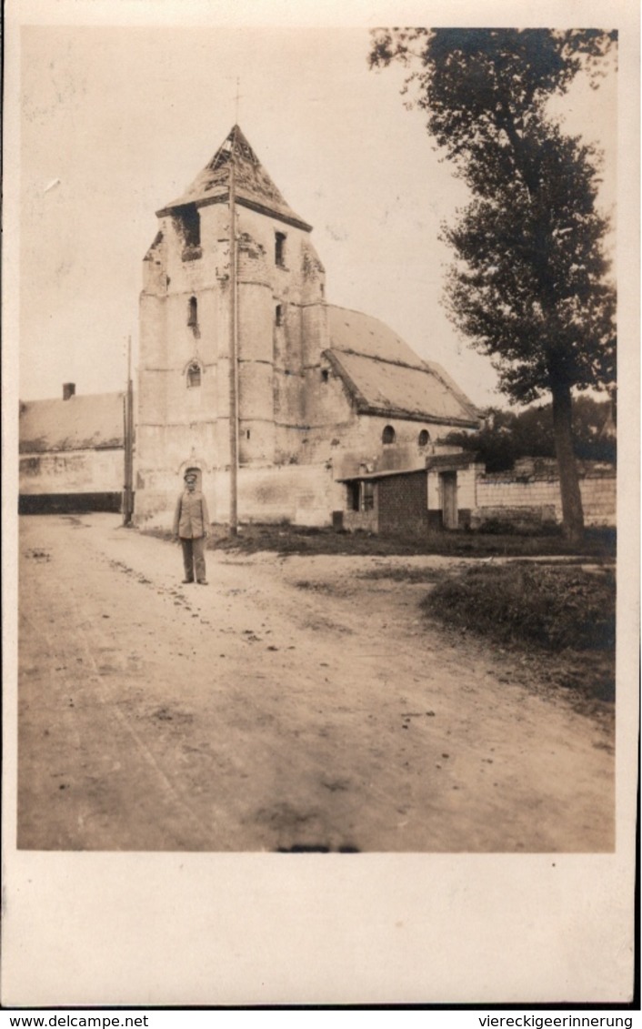 !  [62] Cpa, Foto 1914-1918, 1. Weltkrieg, Allemagne Photocard Henin, Kirche, Eglise, Guerre 14-18 - Henin-Beaumont