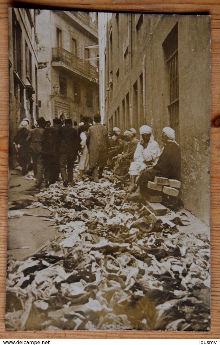 Carte Photo Prise Dans Une Rue En Afrique Du Nord - Algérie ?? - Gravats ? - Ruines ? Séisme ? Guerre ??? (n°15703) - Non Classés