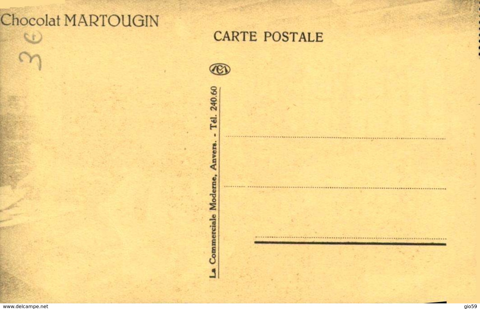 CHOCOLAT MARTOUGIN SALLE D'ATTENTE / A 516 - Artigianato