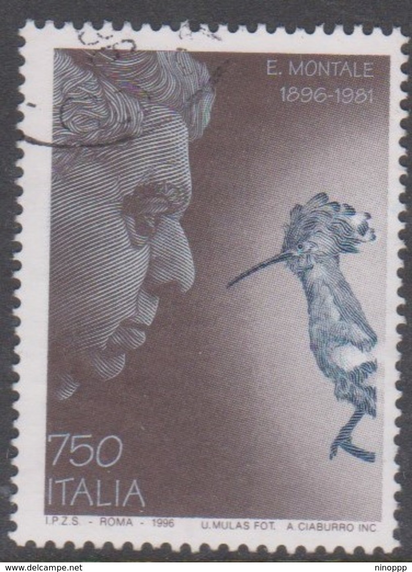 Italy Republic S 2243 1996 Montale Birth Centenary ,used - 1991-00: Used