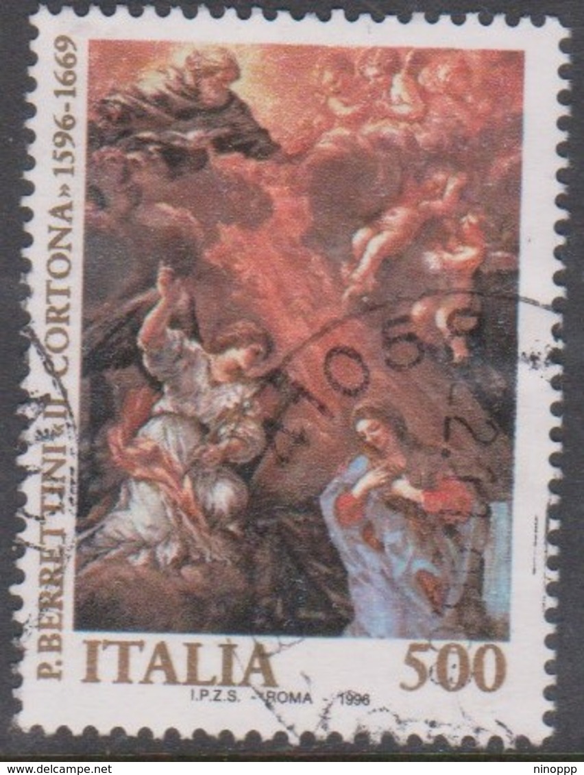 Italy Republic S 2244 1996 Pietro Berrettini 400th Birth Anniversary ,used - 1991-00: Used