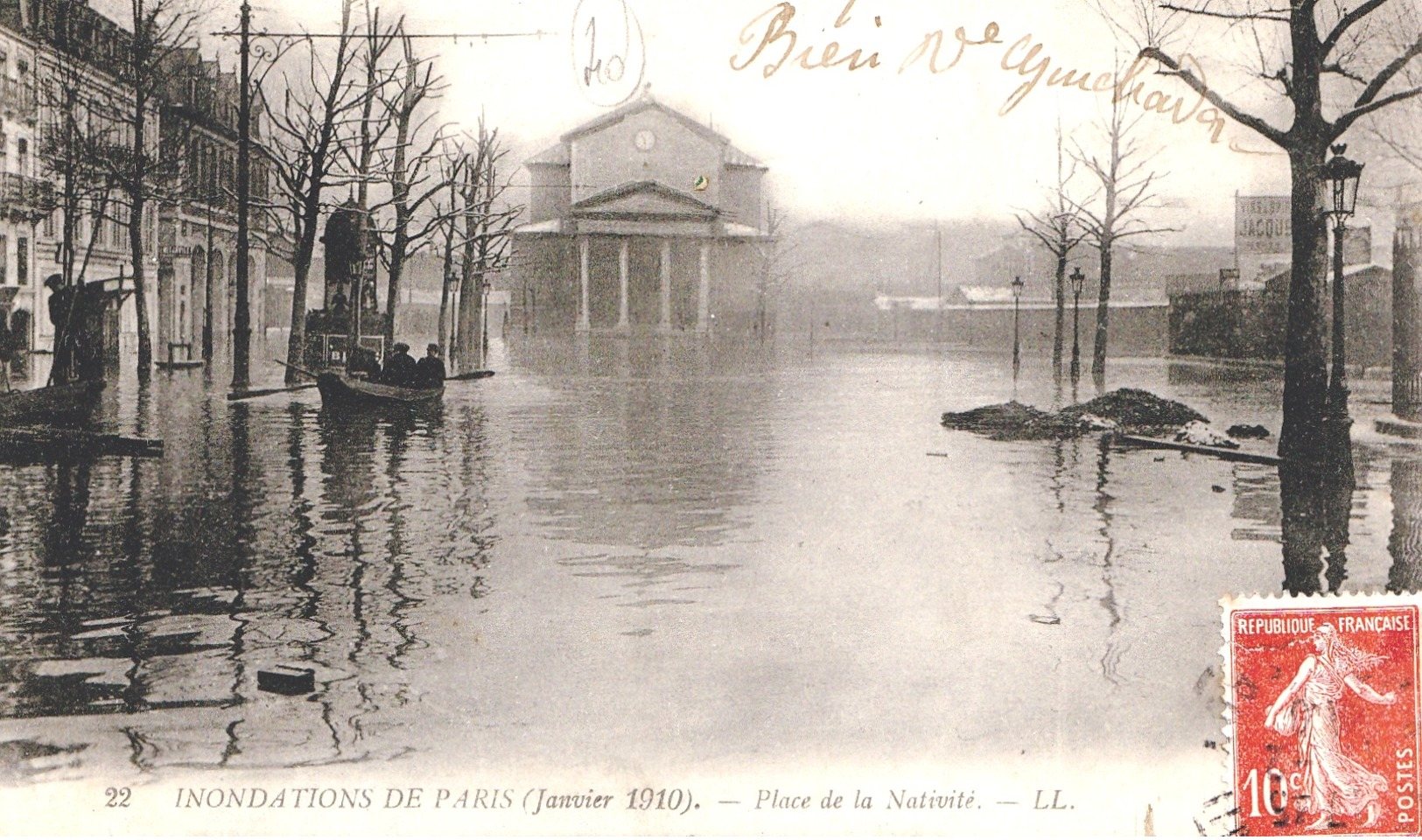 INONDATIONS -  PLACE DE LA NATIVITE    Bb-963 - Inondations De 1910