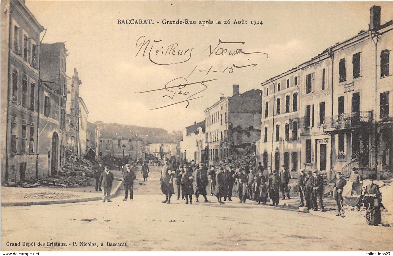 54-BACARAT-GRANDE-RUE APRES LE 26 AOÛT 1914 - Baccarat