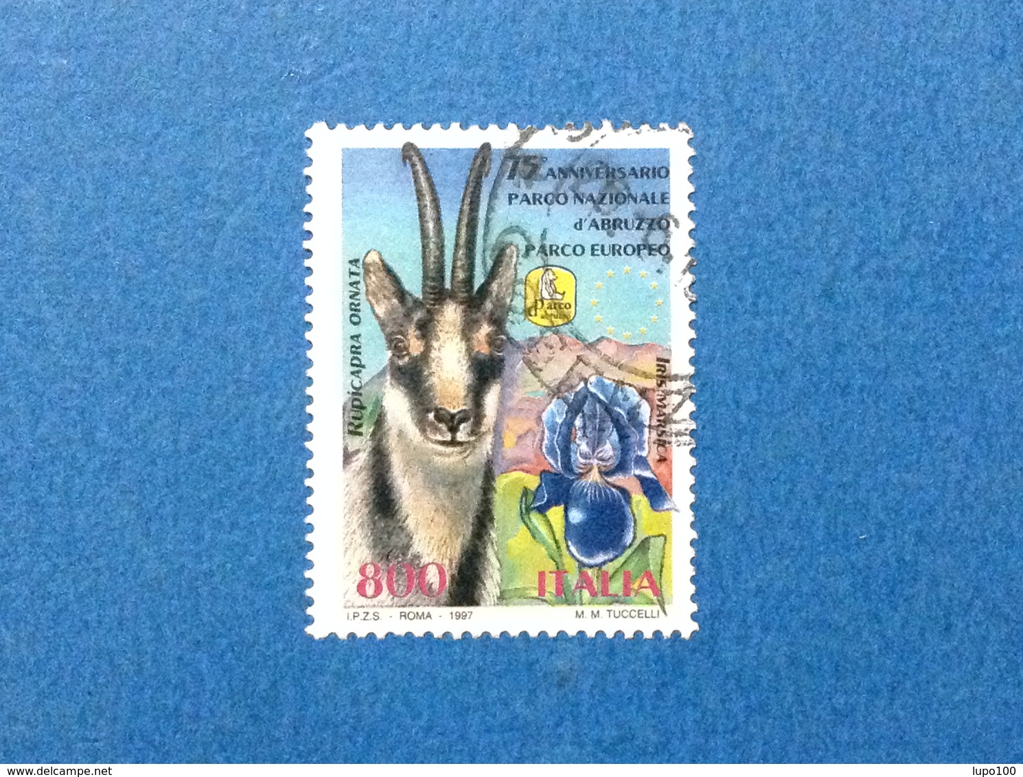 1997 ITALIA FRANCOBOLLO USATO STAMP USED FLORA E FAUNA PARCO NAZIONALE D'ABRUZZO - - 1991-00: Usati