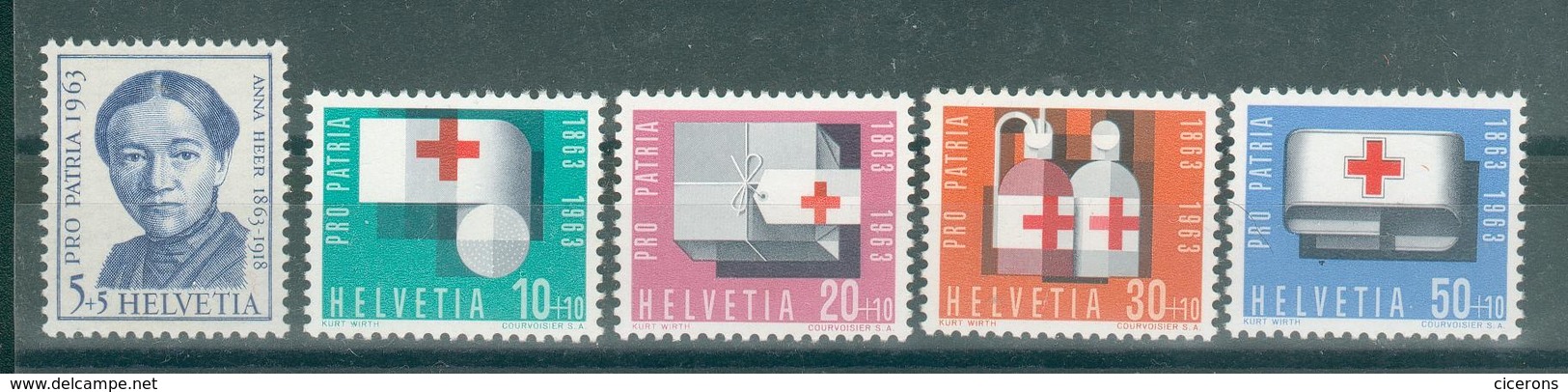 SUISSE ; Pro Patria ; 1963 ; Y&T N° 711 à 715 ; Lot: 06 ; Neuf Ttbe - Neufs