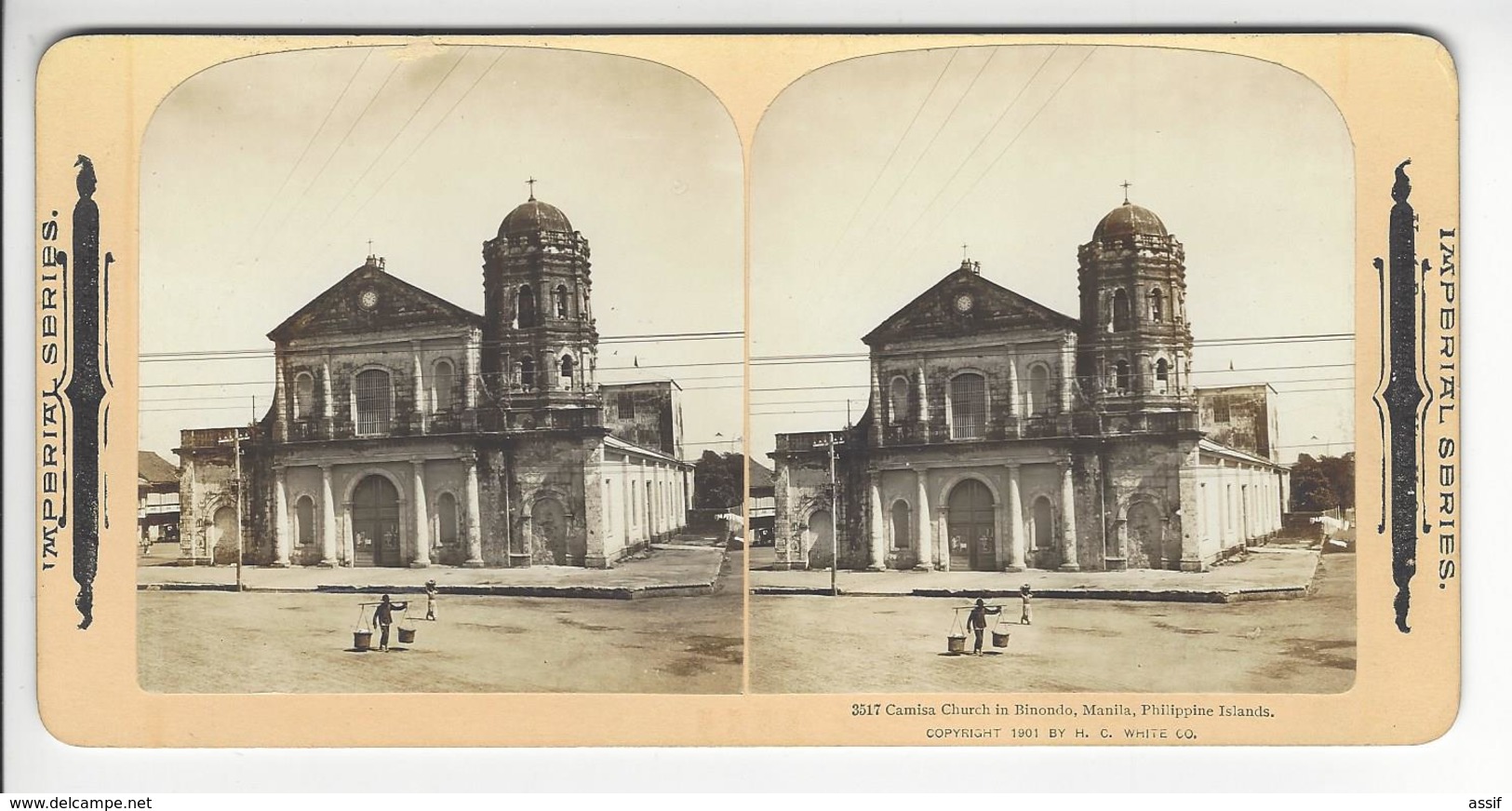 MANILA PHILIPPINE ISLANDS PHOTO STEREO CIRCA 1900 /FREE SHIPPING REGISTERED - Stereo-Photographie