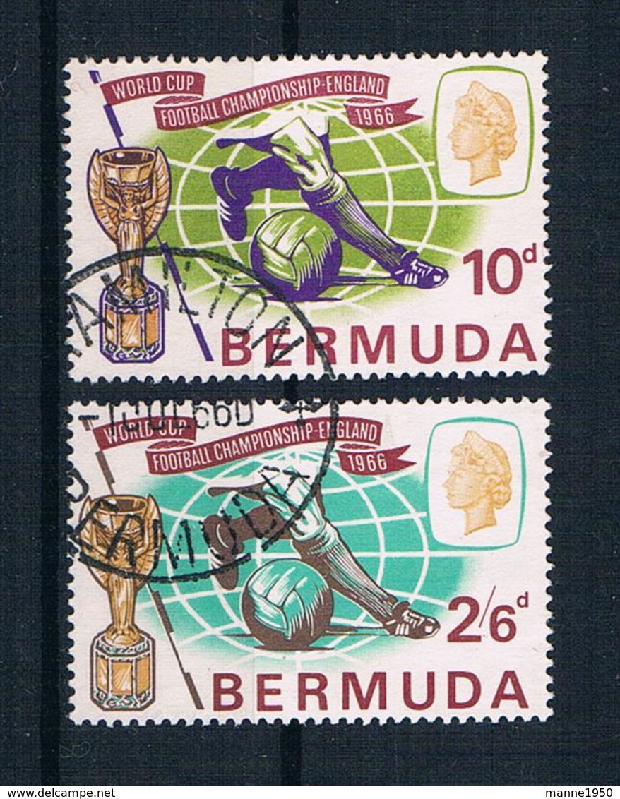 Bermuda 1966 Fußball Mi.Nr. 194/95 Kpl. Satz Gestempelt - Bermuda