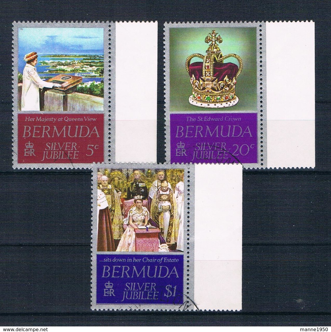 Bermuda 1977 Königin Mi.Nr. 336/38 Kpl. Satz Gestempelt - Bermuda