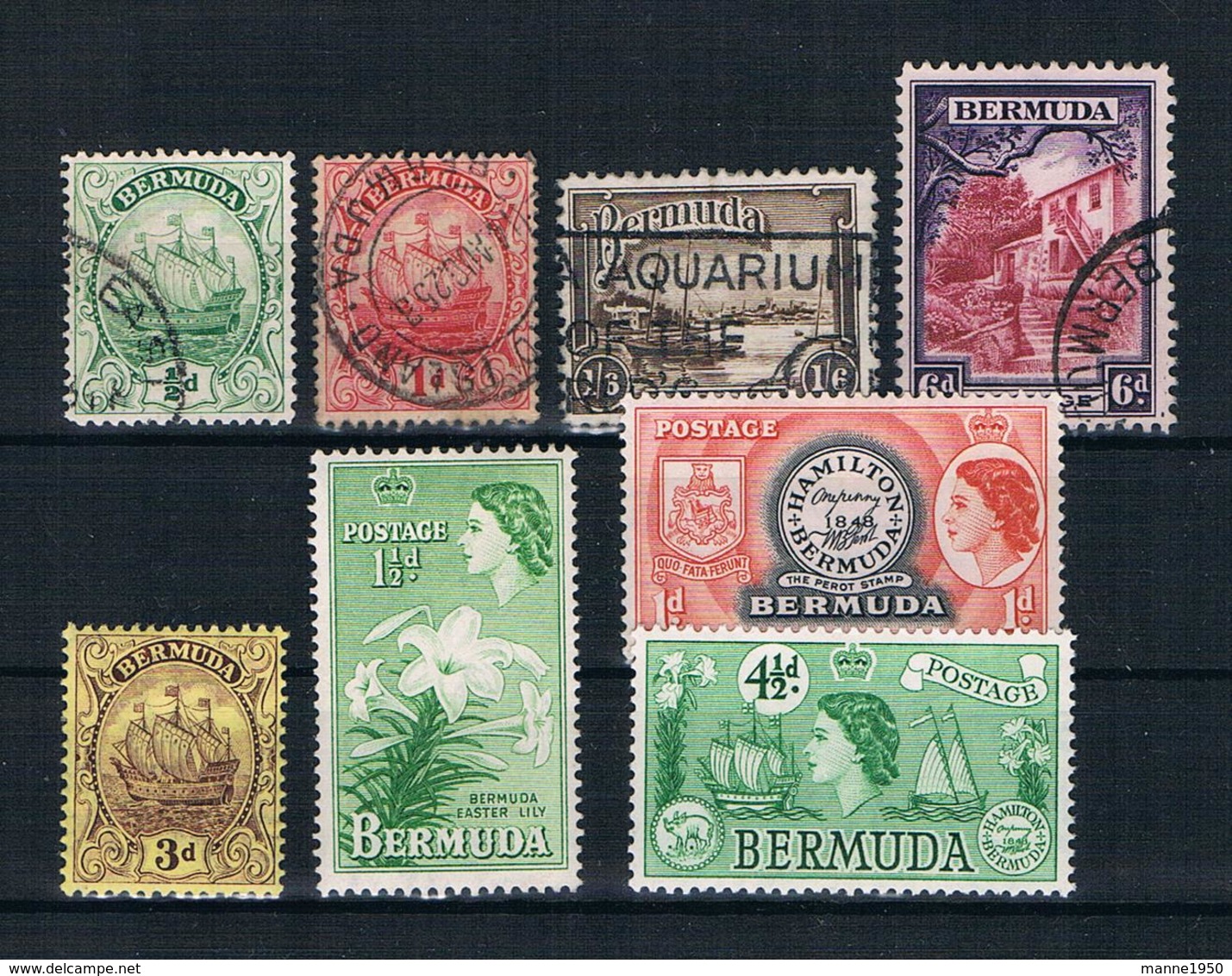 Bermuda Kleines Lot 4 Werte Gestempelt + 4 Ungebraucht - Bermuda