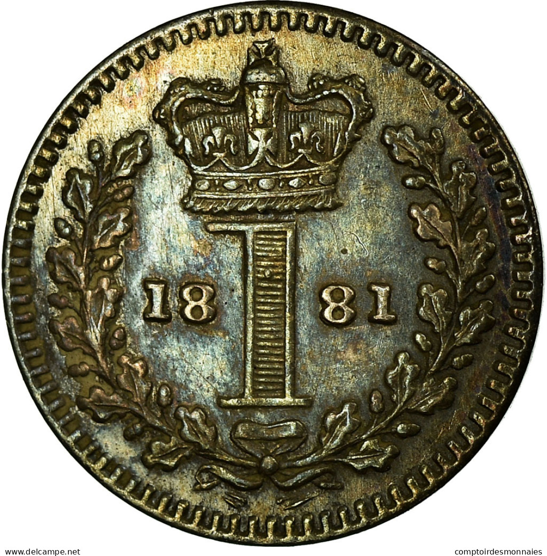 Monnaie, Grande-Bretagne, Victoria, Penny, 1881, SUP+, Argent, KM:727 - D. 1 Penny