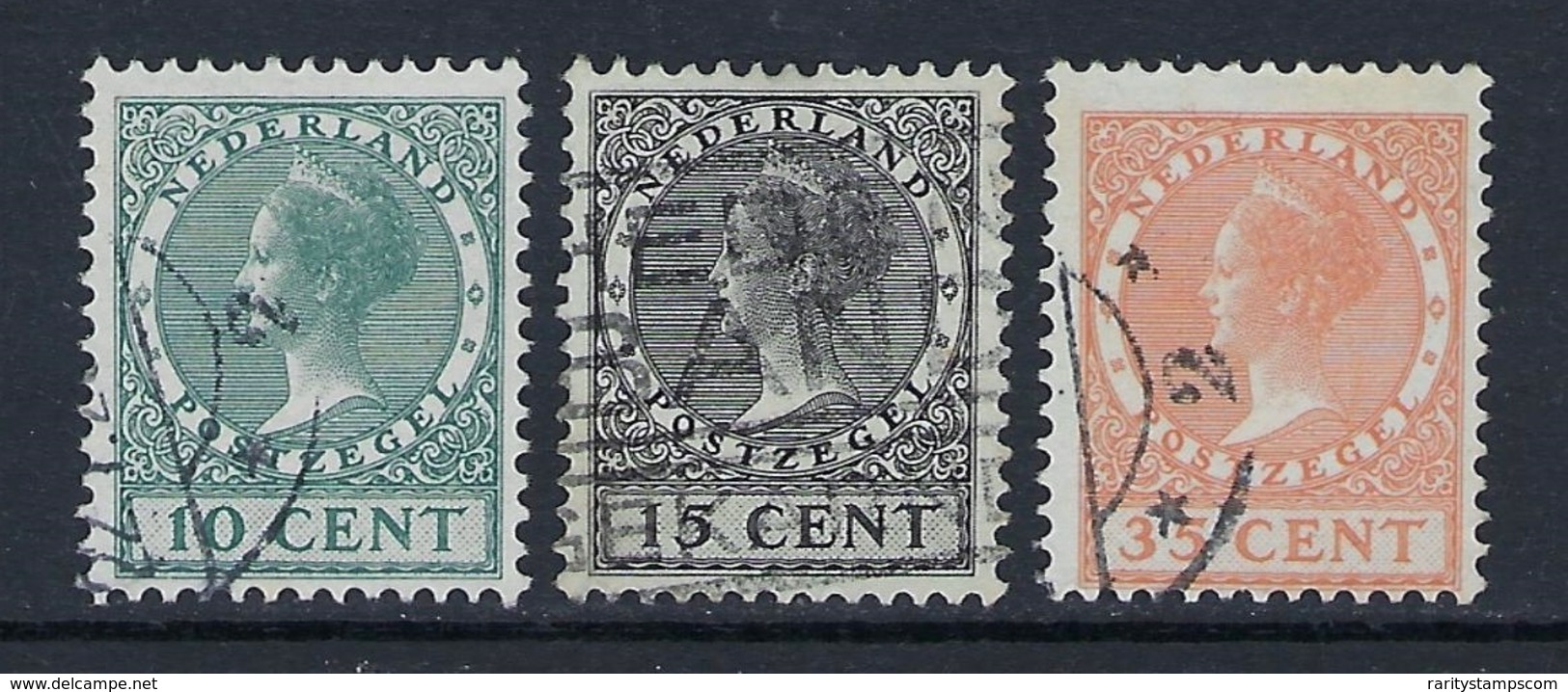 NETHERLANDS 1924 EXHIBITION STAMPS SET  Nº 136/138 - Oblitérés