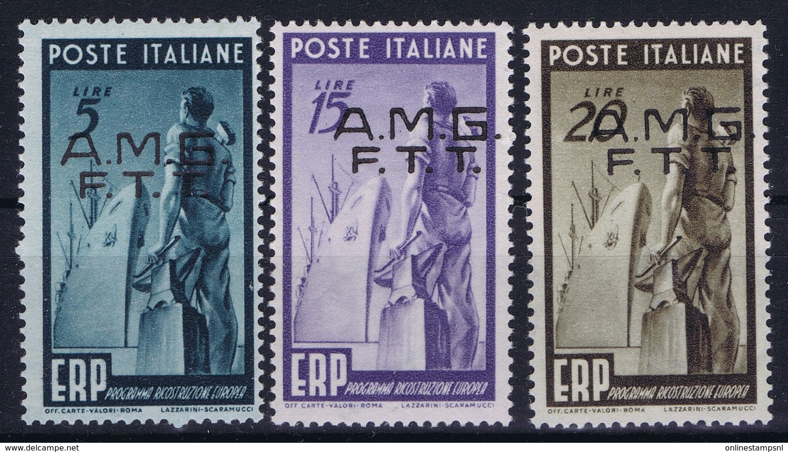 Italy Trieste Zone A  Sa 43 - 45 Mi 67 -  Postfrisch/neuf Sans Charniere /MNH/** - Ungebraucht