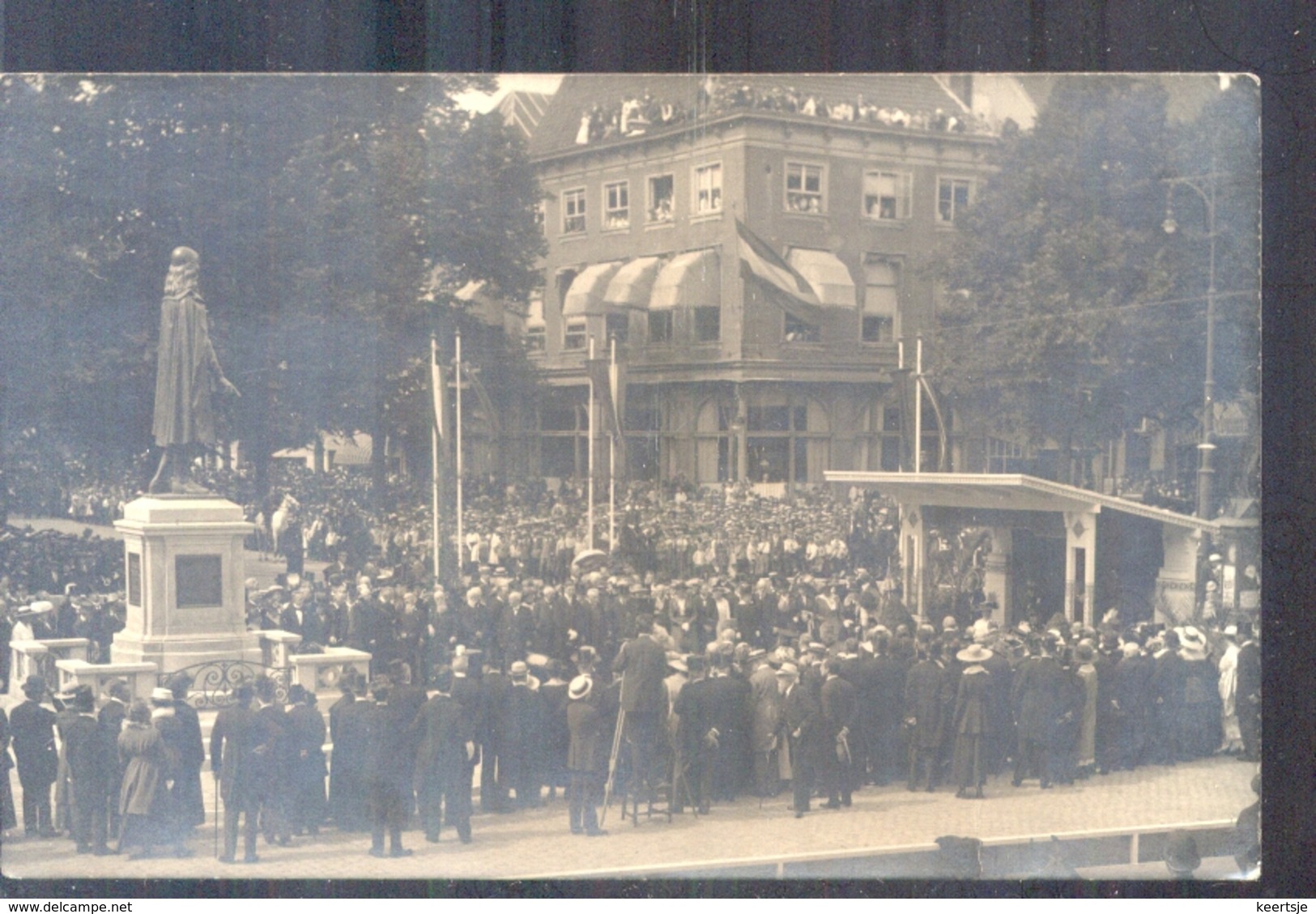 Den Haag - Fotokaart - Onthulling Johan De Wit - 1918 - Den Haag ('s-Gravenhage)