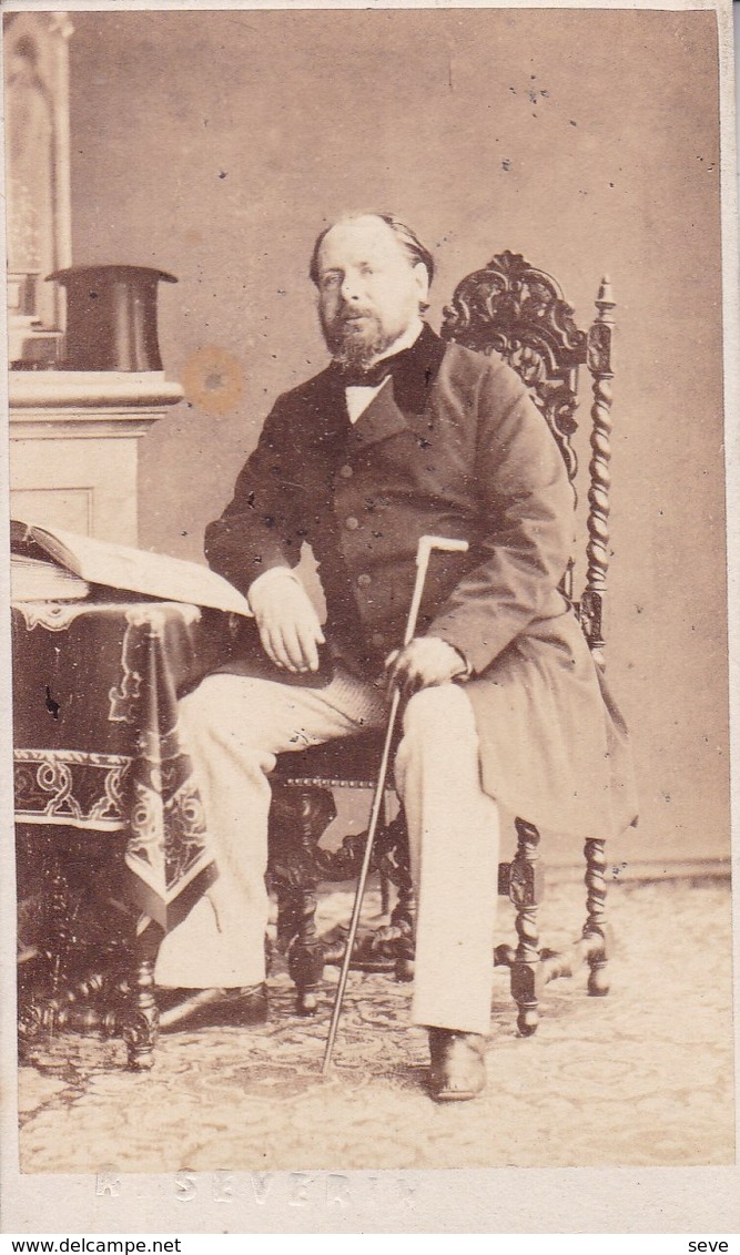 LA HAYE Koning Van De NEDERLANDEN Guillaume Photo CDV Par R. SEVERIN Années 1860 Parfait état - Oud (voor 1900)