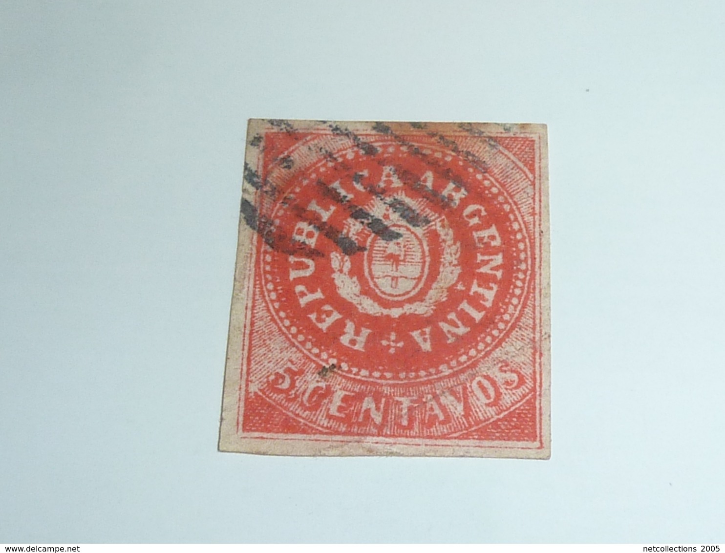 TIMBRE D'ARGENTINE N°5 - TIMBRE OBLITEREE  (V) - Used Stamps